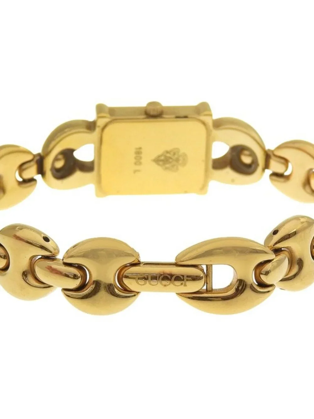 GUCCI Watches 1800L WhiteDial Plated Gold Quartz Analog display Women